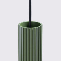 Hanglamp Japandi 1 – Groen & Aluminium