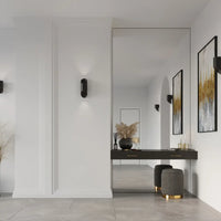 Wandlampe Pipe 20 – Schwarz & Aluminium