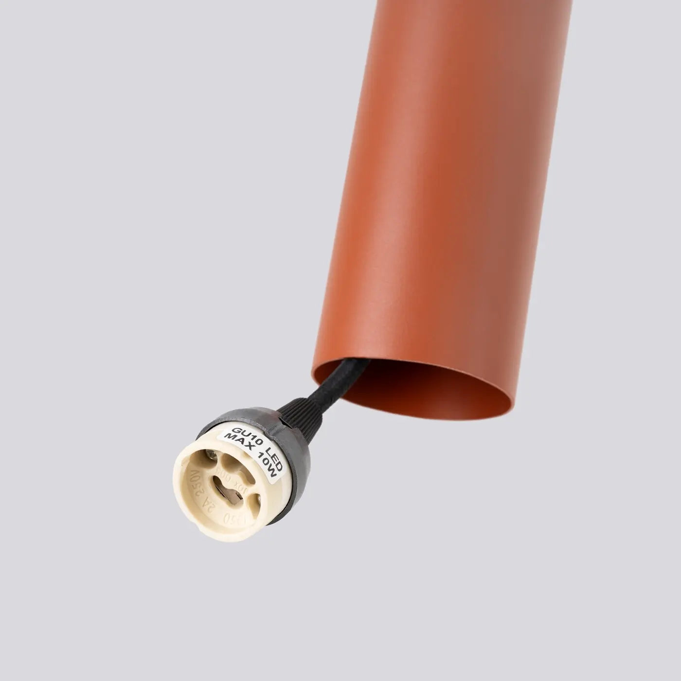 Hanglamp Tube 1 – Okerrood & Staal
