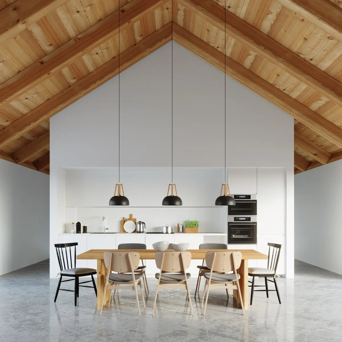 Hanglamp Galaxy – Zwart & Natuurlijk Hout