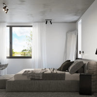 Plafondlamp Rondo Spot 1 – Zwart & Staal