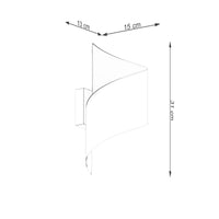 Wandleuchte Tornado – Schwarz & Stahl