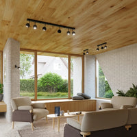 Deckenleuchte Retro 3 – Schwarz & Stahl