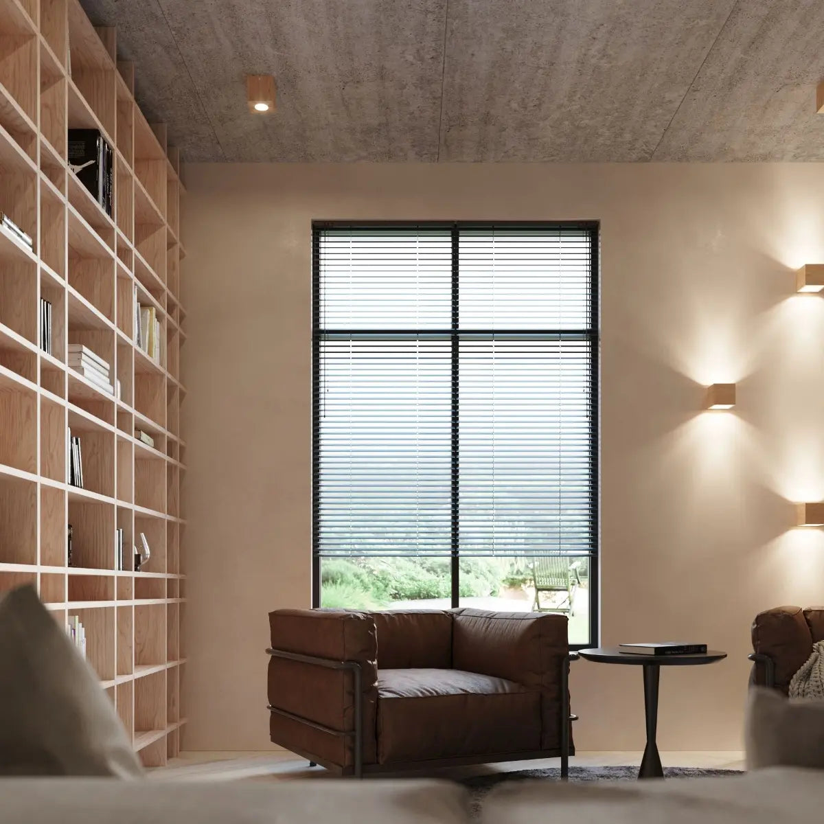 Wandleuchte Square – Naturholz & Holz