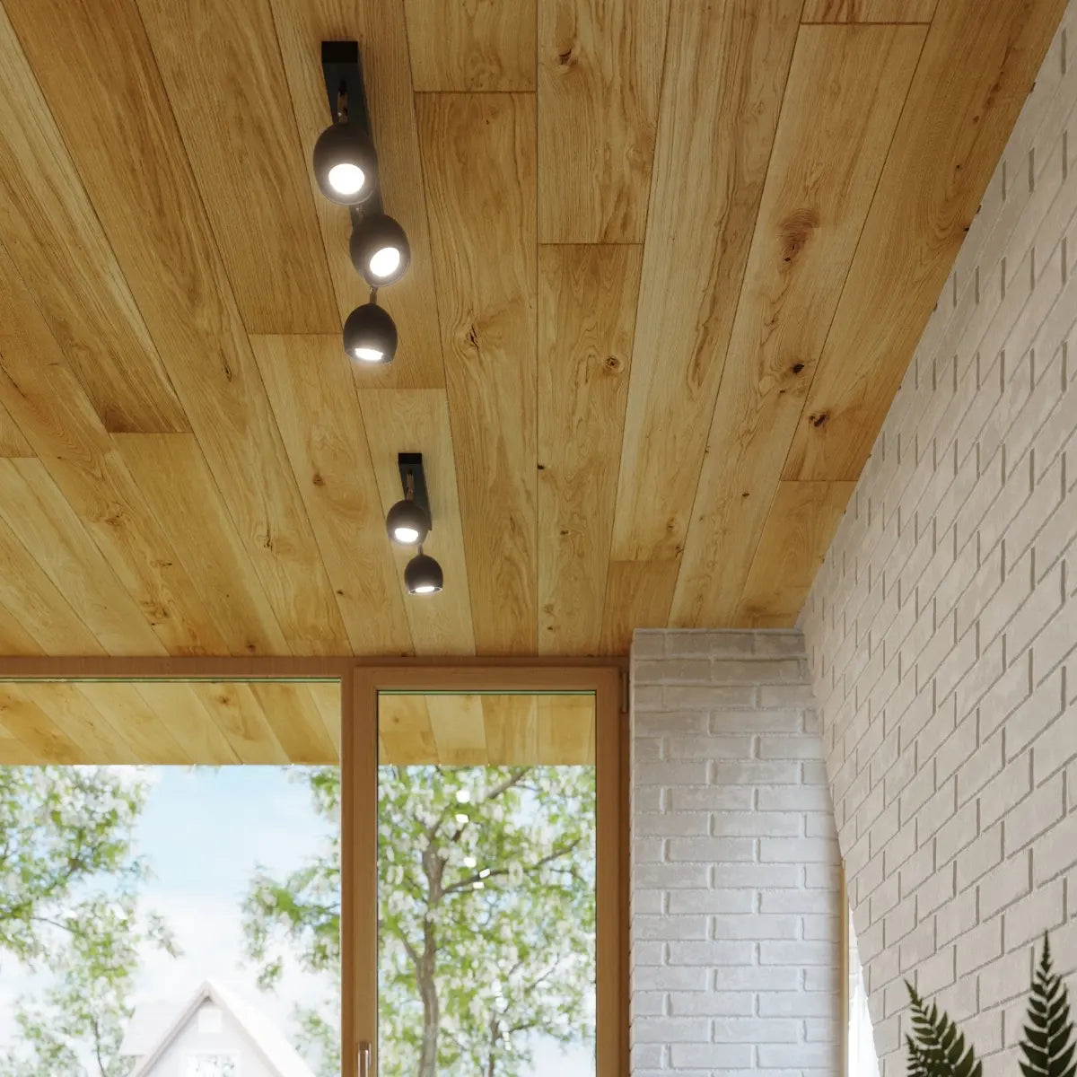 Deckenleuchte Retro 2 – Schwarz & Stahl