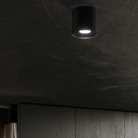 Deckenleuchte Tube Plus – Schwarz & Aluminium