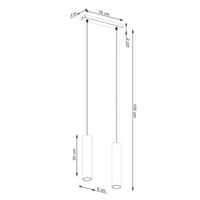 Hanglamp Tube 2 – Okerrood & Staal