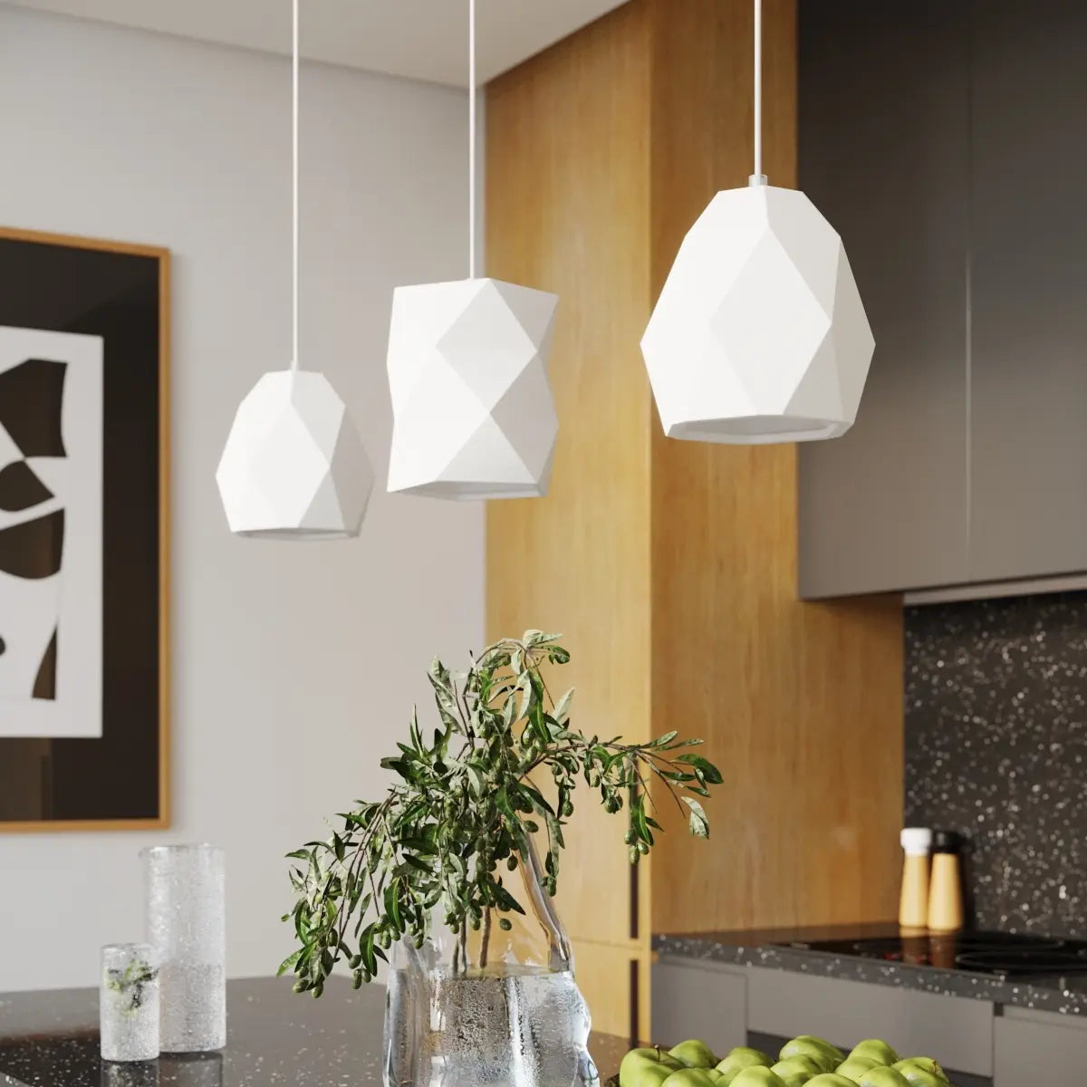 Pendelleuchte Bowl Mini – Weiß & Keramik