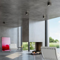 Deckenstrahler Square Flash – Schwarz & Aluminium