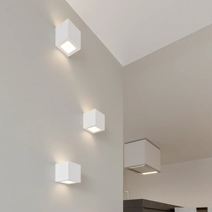 Wandlampe Square 1 – Weiß & Keramik