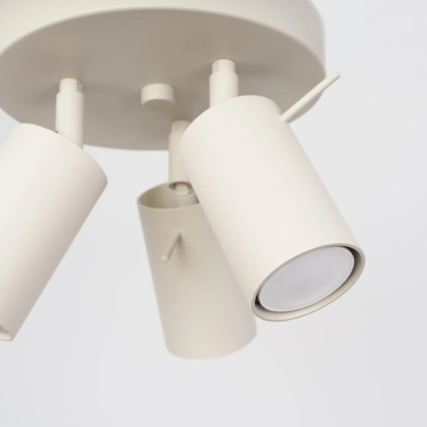 Plafondlamp Rondo 3R – Beige & Staal