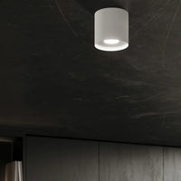 Deckenleuchte Tube Plus – Weiß & Aluminium
