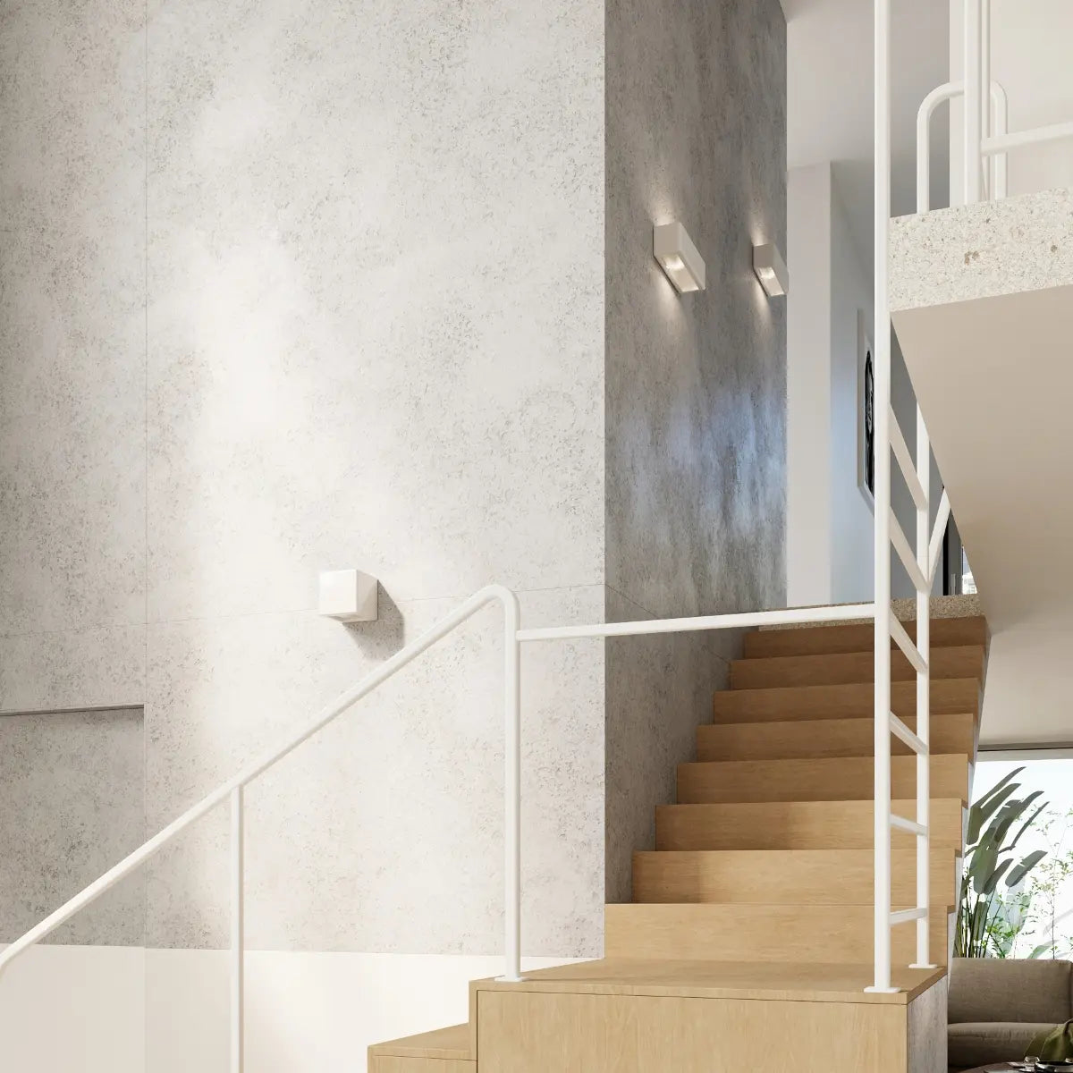 Wandlamp Frozen 2 – Wit Keramiek & Glas