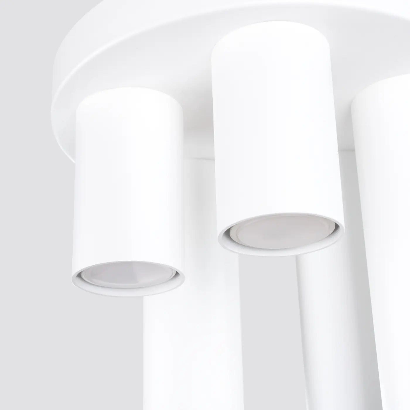 Deckenleuchte Tube 5R – Weiß & Stahl
