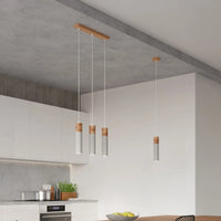 Hanglamp Tube Beton Wood 1 – Grijs Beton & Hout
