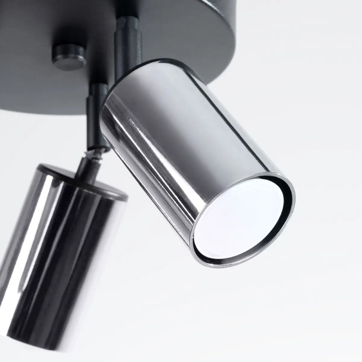 Deckenleuchte Tube 3R – Schwarz & Chrom & Stahl