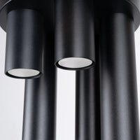 Deckenleuchte Tube 5R – Schwarz & Stahl