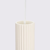 Hanglamp Japandi 1 – Beige & Aluminium