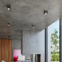 Plafondlamp Square Flash – Zwart & Aluminium
