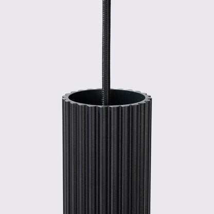 Pendelleuchte Japandi 1 – Schwarz & Aluminium