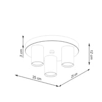 Deckenleuchte Tube 3R – Schwarz & Stahl