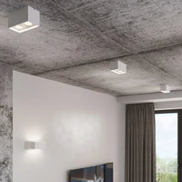 Deckenleuchte Square Box – Weiß & Aluminium