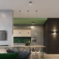 Pendelleuchte Rondo 1 – Grau & Aluminium