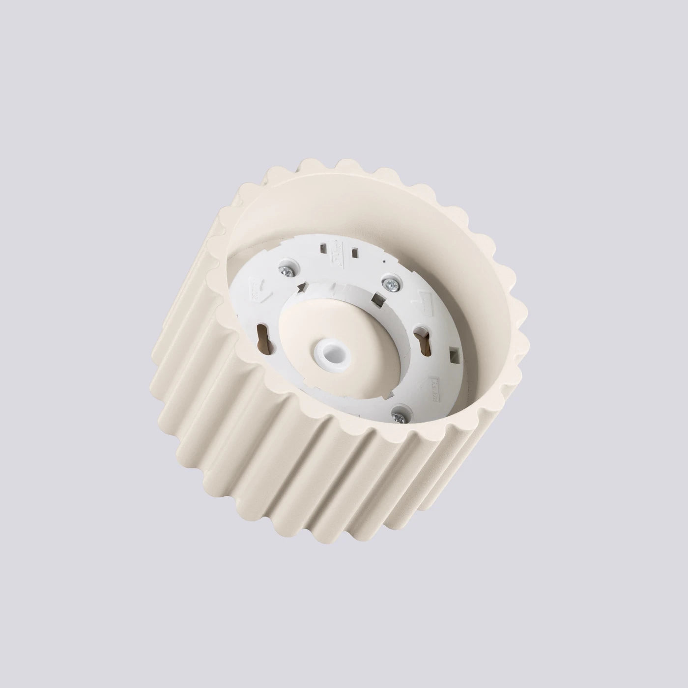 Deckenstrahler Japandi Single XS – Beige & Aluminium