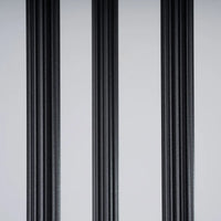 Pendelleuchte Candle 3P – Schwarz & Stahl