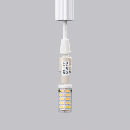 Hanglamp Candle 1 – Wit & Staal