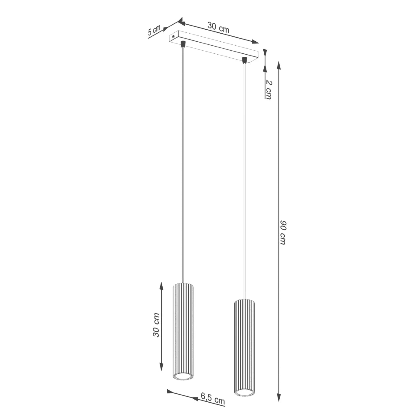 Hanglamp Japandi 2 – Goud Aluminium