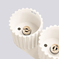 Spots Japandi Double – Beige & Aluminium