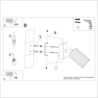 Wandleuchte Japandi – Beige & Aluminium