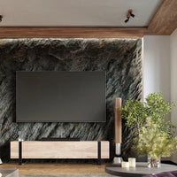 Wandleuchte Naked – Schwarz & Stahl & Holz