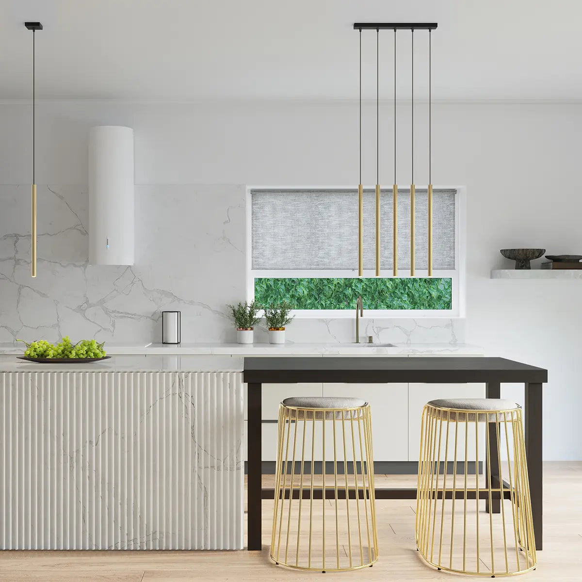 Hanglamp Matita 1 – Goud & Staal