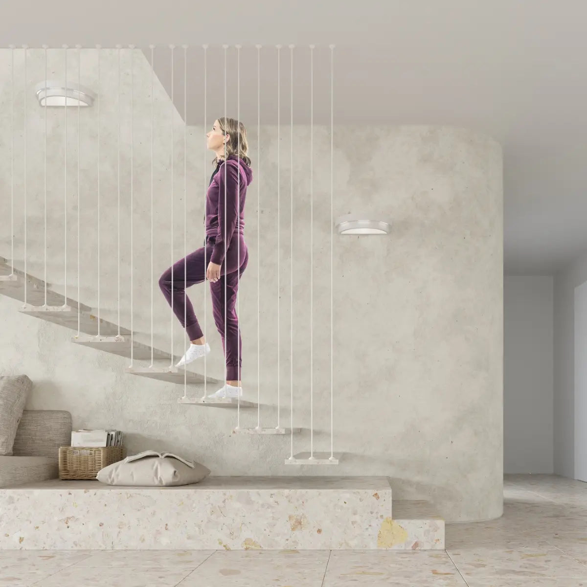 Wandlamp UFO 2 – Wit Keramiek & Glas