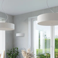 Plafondlamp Ufo Tec 30 – Wit & Stof Glas Staal