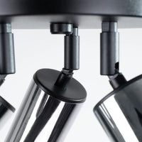 Deckenleuchte Tube 3R – Schwarz & Chrom & Stahl