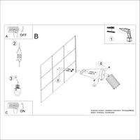 Wandleuchte Japandi Switch – Weiß Aluminium