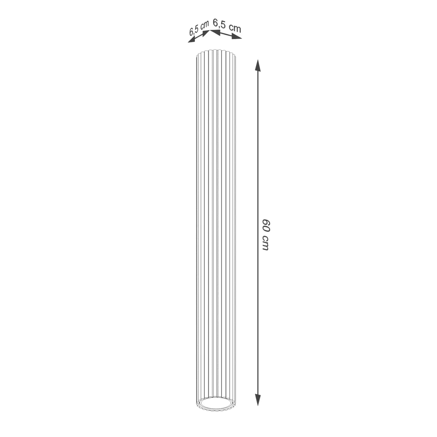Plafondlamp Japandi 60 – Okerood & Aluminium