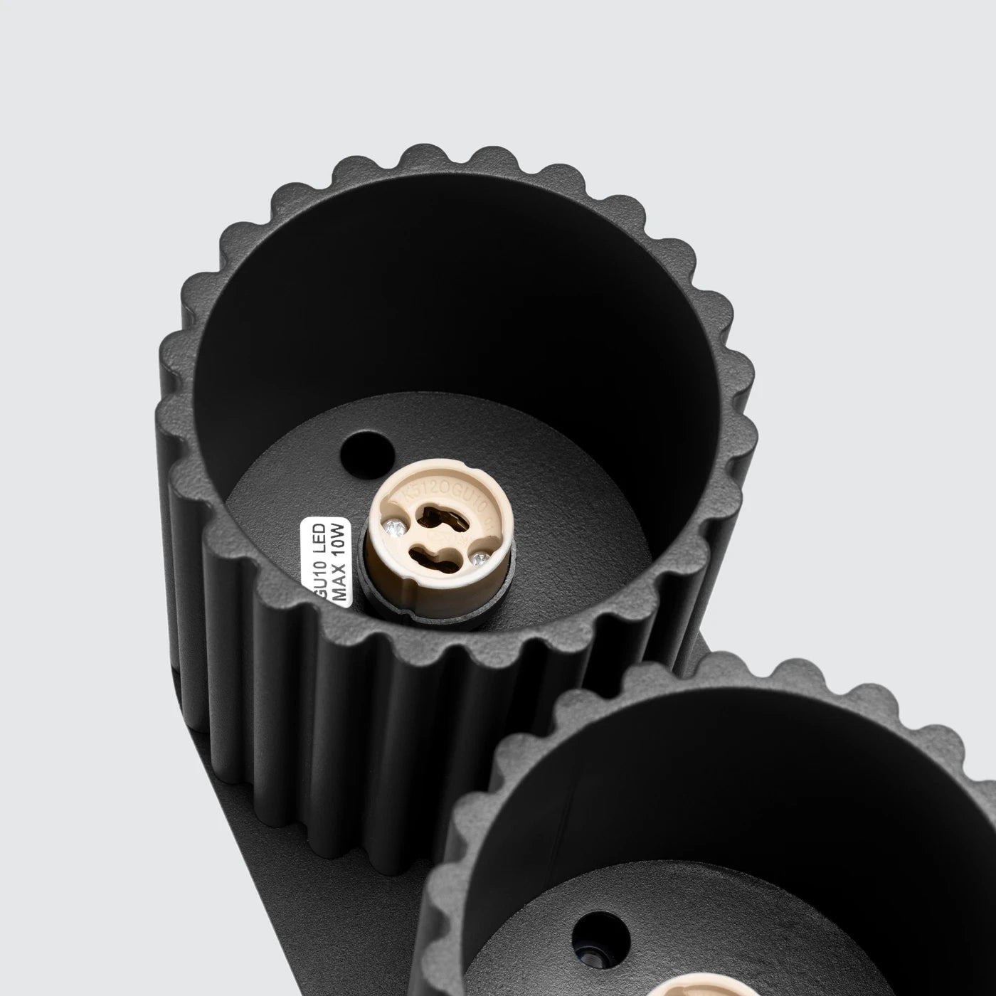 Spots Japandi Double – Zwart & Aluminium