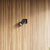 Deckenstrahler Square 4S – Schwarz & Stahl