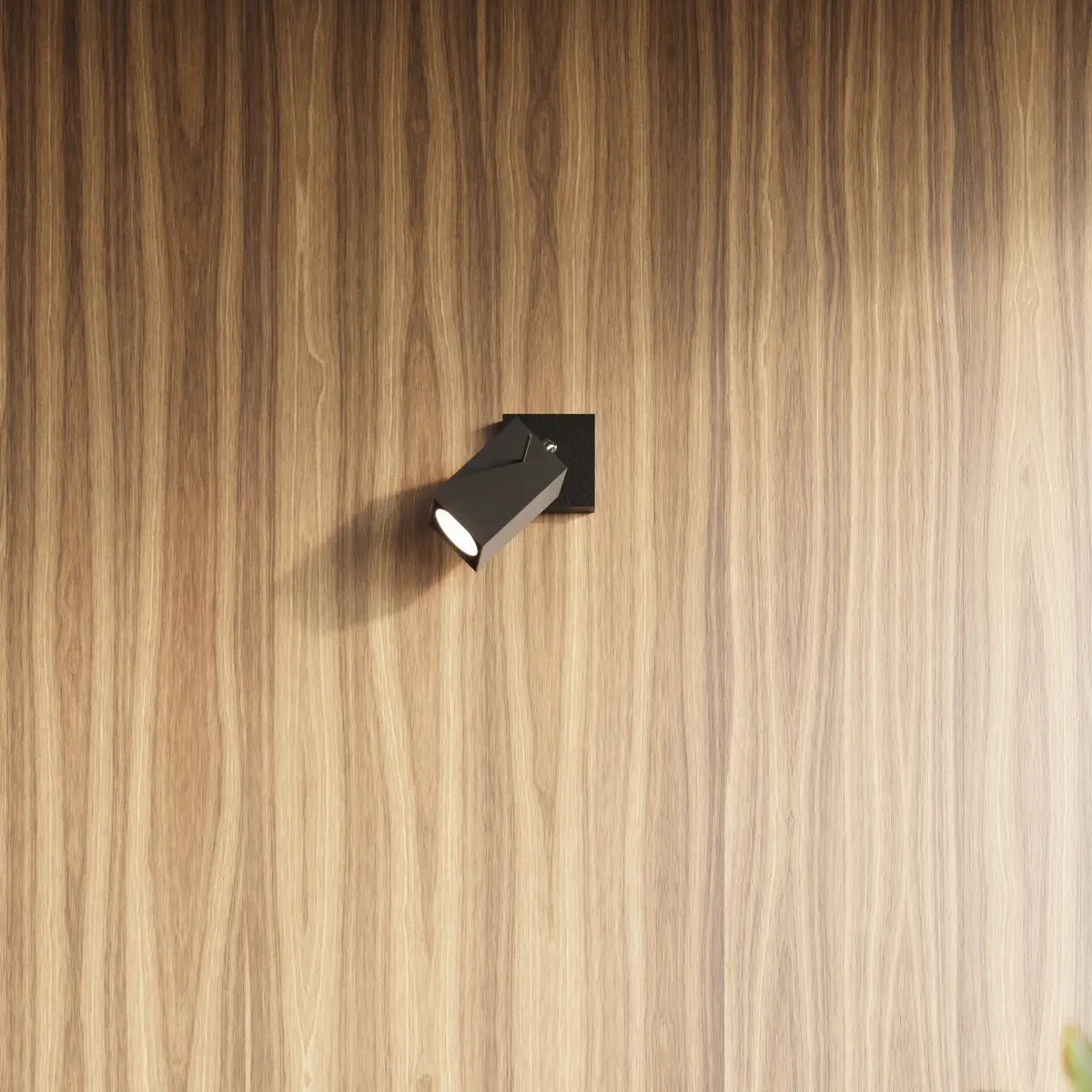 Deckenstrahler Square 4S – Schwarz & Stahl