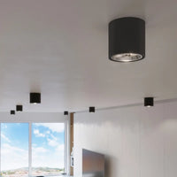 Deckenstrahler Rondo Flash – Schwarz & Aluminium