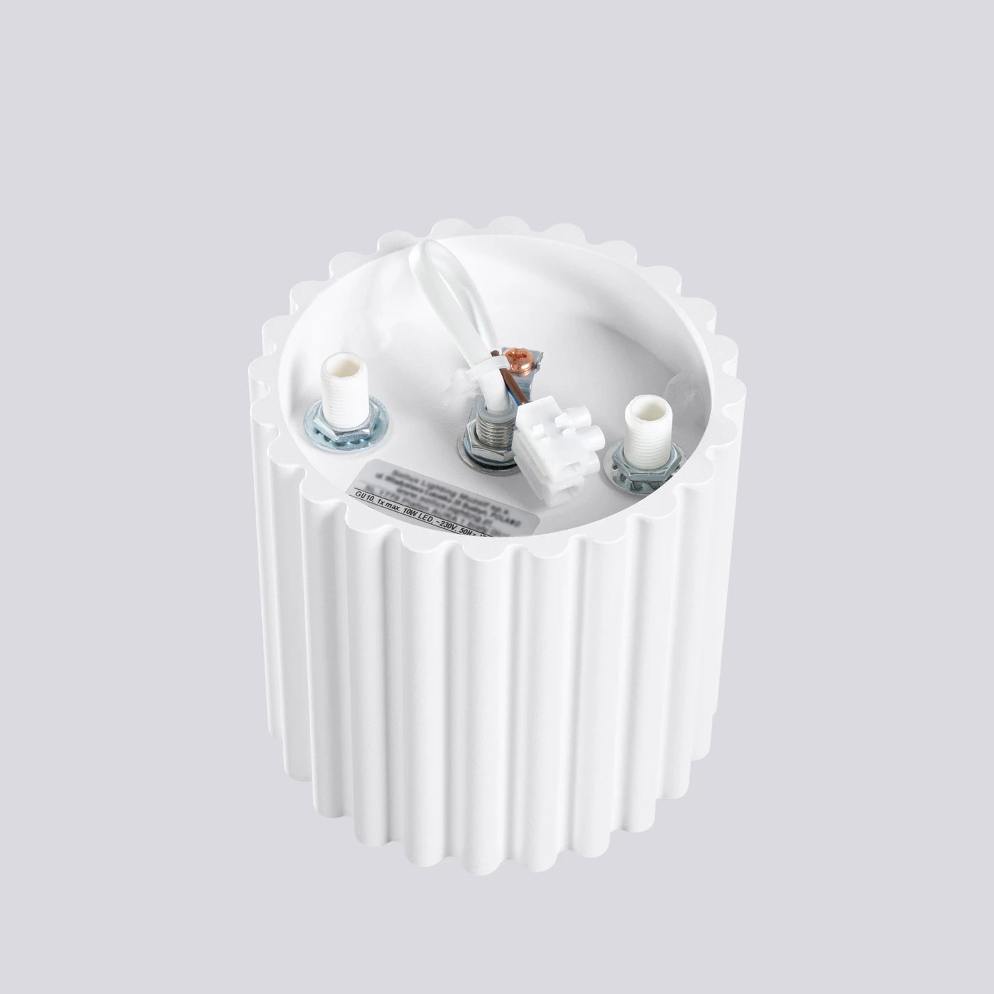 Spots Japandi Single – Wit & Aluminium