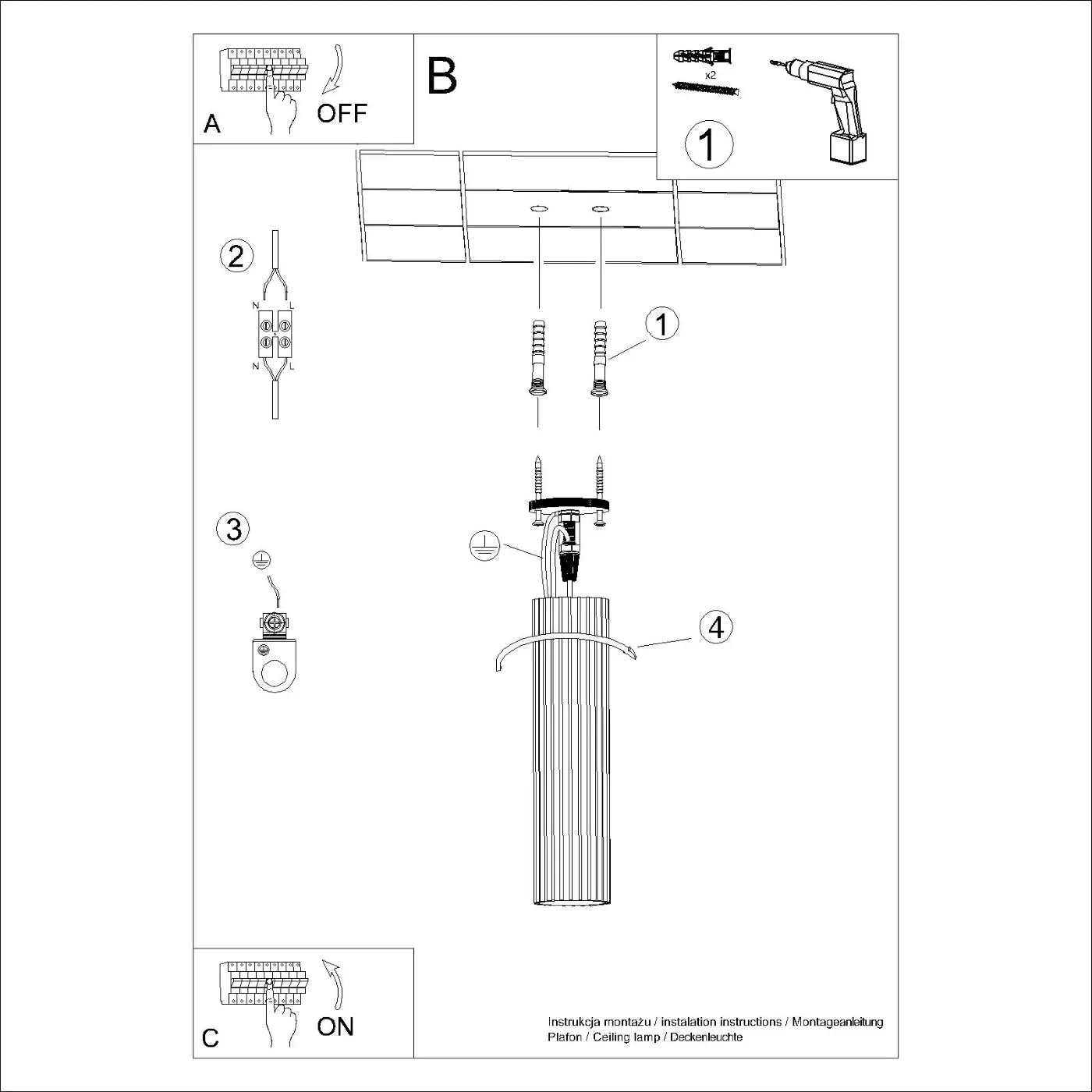 Plafondlamp Japandi 30 – Beige & Aluminium