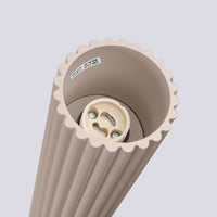 Deckenstrahler Japandi 60 – Taupe & Aluminium