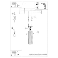 Plafondlamp Japandi 20 – Beige & Aluminium