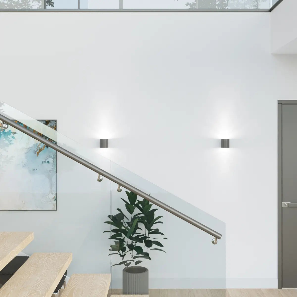 Plafondlamp Anthra Rondo – Antraciet & Aluminium