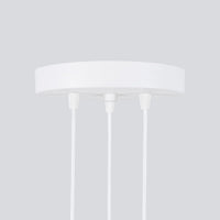 Hanglamp Japandi 3p – Wit & Aluminium